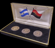 Набор из 3 сер монет 500 кордоба 1980 "Сандинистская революция" (Никарагуа) (в п/у)