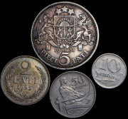 Набор из 4 монет (Латвия)