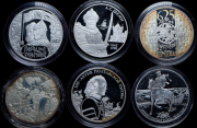 Набор из 6 сер. монет 3 рубля "Полководцы и Битвы"