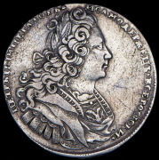 Рубль 1727 без букв