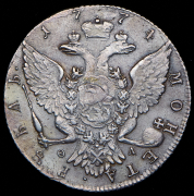 Рубль 1774 СПБ-ТИ-ФЛ