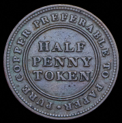 Токен 1/2 пенни 1813 (Канада)