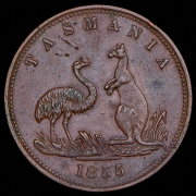 Токен 1 пенни 1855 (Тасмания)