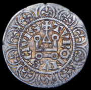 1/2 гро-турнуа 1290-1295 (Франция)