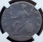 1/2 пенни 1746 (Великобритания) (в слабе)