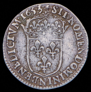 1/4 экю 1653 (Франция)