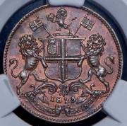 1 пай 1825 (Британская Индия) (в слабе)