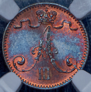 1 пенни 1893 (Финляндия) (в слабе)