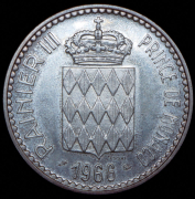 10 франков 1966. Пробные (Монако) ("ESSAI")