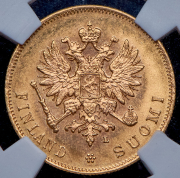 10 марок 1905 (Финляндия) (в слабе) L