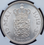 2 кроны 1937 (Дания) (в слабе)