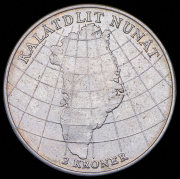 2 кроны 1953 "Кампания против туберкулёза в Гренландии" (Дания)
