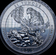 25 центов 2012 "Национальный лес Эль-Юнке" (штат Пуэрто-Рико)