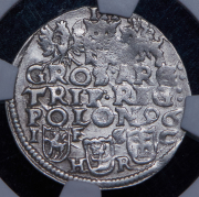 3 гроша 1596 (Литва) (в слабе)