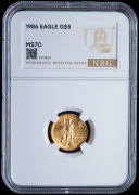 5 долларов 1986 (США) (в слабе)