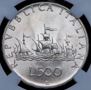 500 лир 1967 (Италия) (в слабе)