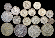 Набор из 18 сер. монет (Швеция)