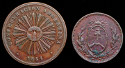 Набор из 2 медных монет (Аргентина)