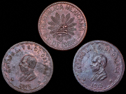 Набор из 3 медных монет (Мексика)