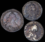 Набор из 3 сер. монет 1769, 1771