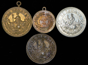 Набор из 4 жетонов 1882-1905