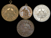 Набор из 4 жетонов 1882-1905