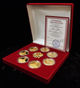 Набор из 7 медалей "Великие полководцы России" (в п/у)