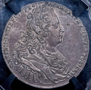 Рубль 1727 (в слабе) без букв