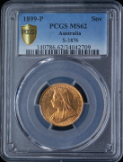 Соверен 1899 (Австралия) (в слабе)