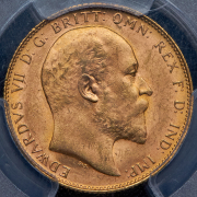 Соверен 1908 (Австралия) (в слабе) P