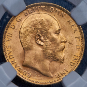 Соверен 1908 (Австралия) (в слабе) M