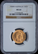 Соверен 1908 (Австралия) (в слабе)