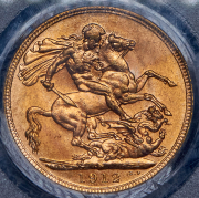 Соверен 1912 (Австралия) (в слабе) P