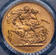 Соверен 1915 (Австралия) (в слабе) P