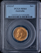 Соверен 1915 (Австралия) (в слабе)