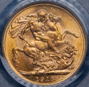 Соверен 1916 (Австралия) (в слабе) М