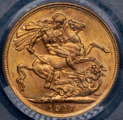 Соверен 1917 (Австралия) (в слабе) М