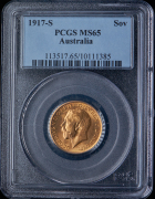 Соверен 1917 (Австралия) (в слабе)