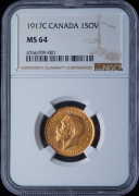 Соверен 1917 (Канада) (в слабе)