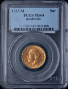 Соверен 1925 (Австралия) (в слабе)