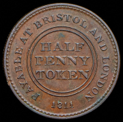 Токен 1/2 пенни 1811 (Бристоль)