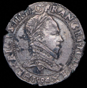 1/2 франка 1584 (Франция) М