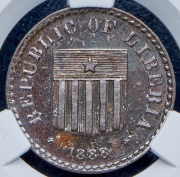 1 цент 1888. Пробная (Либерия) (в слабе)