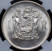 1 ранд 1969 "Окончание президентства Теофилуса Дёнгеса" (ЮАР) (в слабе)