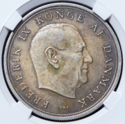 10 крон 1967 "Свадьба принцессы Маргрете и принца Хенрика" (Дания) (в слабе)