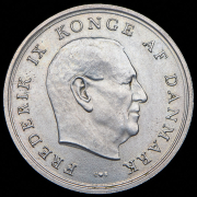 10 крон 1967 "Свадьба принцессы Маргрете и принца Хенрика" (Дания)