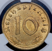 10 пфеннингов 1936 (Германия) (в слабе) A