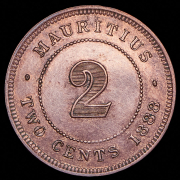 2 цента 1888 (Маврикий)