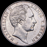 2 гульдена 1855 "Восстановление колонны Мадонны в Мюнхене" (Бавария)