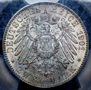 2 марки 1901 "200-летие королевства" (Пруссия) (в слабе)